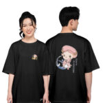 890. Áo lớp T-shirt oversize BST The Buffalo Màu Đen