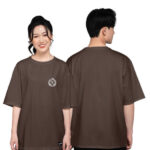 894. Áo lớp T-shirt oversize BST Logo B2 Màu Nâu