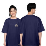 897. Áo lớp T-shirt oversize BST Logo Màu Tím than