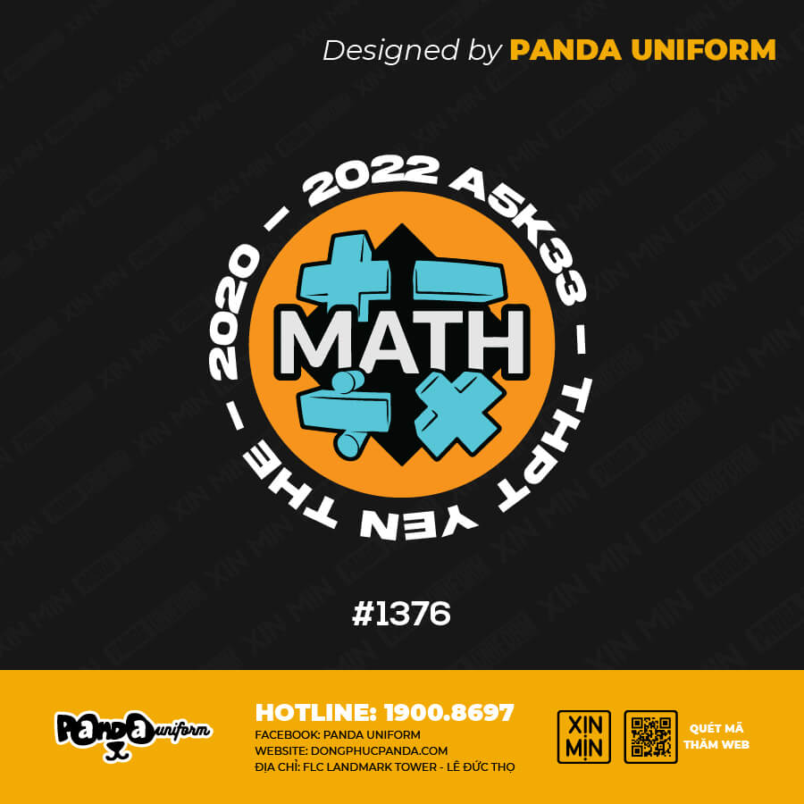 Logo áo lớp chuyên toán cực chất và cá tính