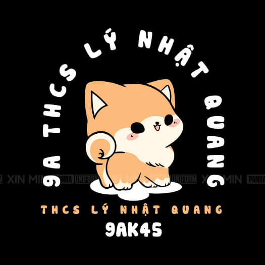 922. Logo mặt sau áo lớp BST The Dog - Panda Uniform