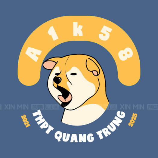 924. Logo mặt sau áo lớp BST The Dog - Panda Uniform