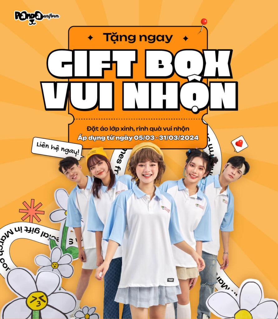 Đặt áo lớp xinh rinh quà vui nhộn từ panda uniform