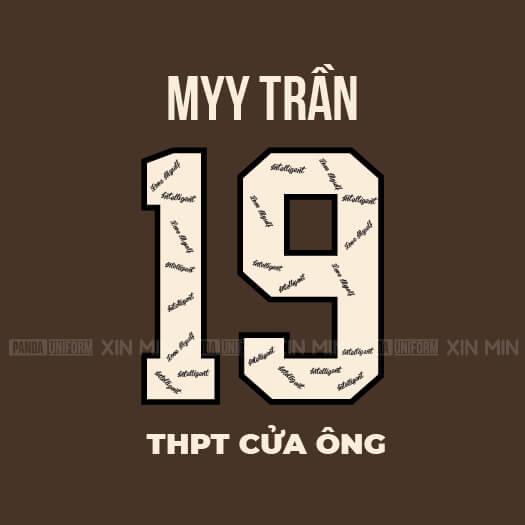 936 Mặt sau Áo lớp T-shirt cổ V BST Đơn giản Màu Nâu choco - Cacao