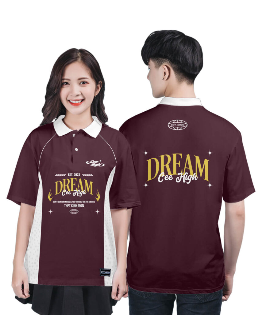 963 Áo lớp Polo mix màu BST Cool ngầu cá tính Nho - Trắng