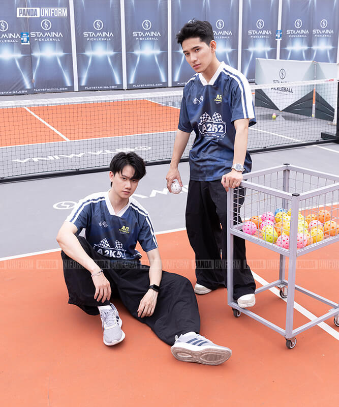 993 áo lớp t-shirt cổ v c°class xanh tím than