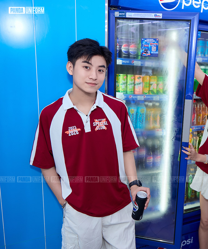1001 Polo mix màu BST Coolmix Đỏ đô x Trắng