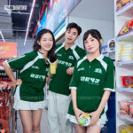 1002 Polo mix màu BST Coolmix Xanh nhiệt đới x Trắng