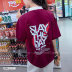 1004 Polo mix màu BST Coolmix Nho x Đỏ đô