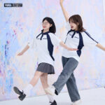 1005 Polo mix màu BST Coolmix Trắng x Xanh tím than 1