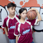Polo mix cổ V BST Coolmix Nho x Trắng
