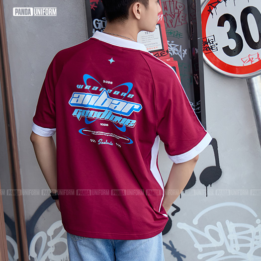 Polo mix cổ V BST Coolmix Nho x Trắng