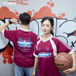 Polo mix cổ V BST Coolmix Nho x Trắng
